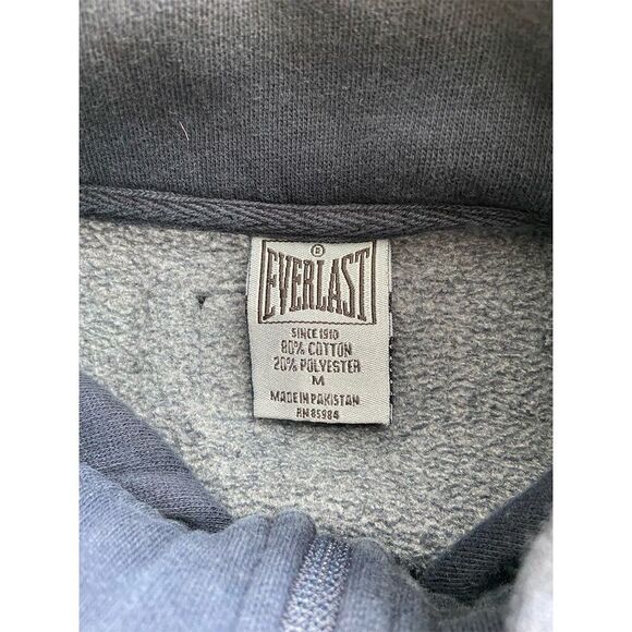 Everlast Unisex Blue Full Zip Sweater M Embroidered Logo Casualal - Picture 5 of 5